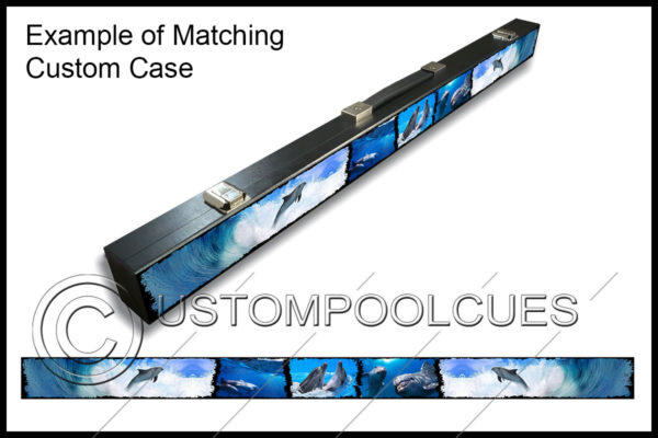 Dolphin pool cue case