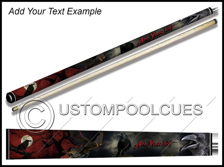 Black Raven Death - Custom Pool Cues